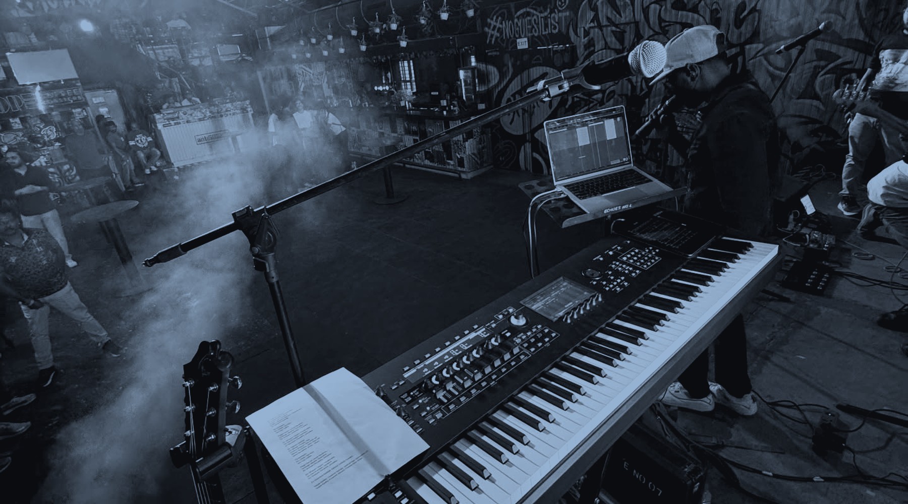 Brent Tauro at the keys